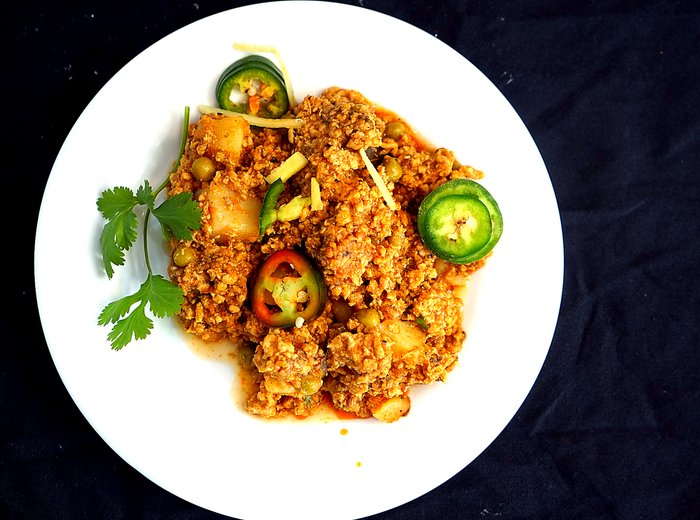 Pakistani Indian curry dish served fresh at Shalimar Restaurant