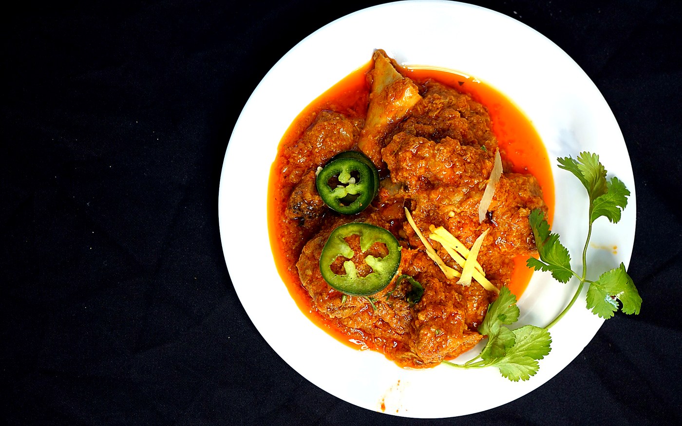 Goat curry halal catering dish